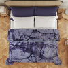 Purple Stone Double Bed 1 Ply Blanket