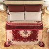 Red Garland Double Bed 1 Ply Blanket