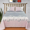 Dawn Double Bedding Set with Reversible Comforter, Flat Bedsheet, Pillow covers & Cushions, 6 Pcs