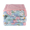 220 GSM Floral Blue Printed Reversible Double Bed Comforter