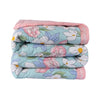 220 GSM Floral Blue Printed Reversible Double Bed Comforter