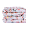 220 GSM Ivory Garden Printed Reversible Double Bed Comforter