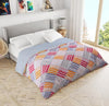 220 GSM Abstract Printed Reversible Double Bed Comforter