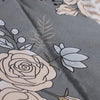 220 GSM Floral Grey Printed Reversible Double Bed Comforter