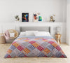 220 GSM Abstract Printed Reversible Double Bed Comforter