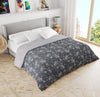 220 GSM Floral Grey Printed Reversible Double Bed Comforter