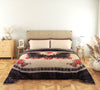 Purple Garland Double Bed 1 Ply Blanket