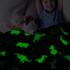 Dino Glow in the Dark All Season Blanket/Throw