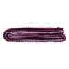 Purple Ribbed Sherpa Single Bed Throw Blanket