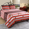 American Dream Double Bed Throw Blanket With Pillow Covers