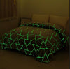 Geometric Grey Glow in the Dark All Season Blanket/Throw