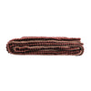 Coffee Ribbed Sherpa Single Bed Throw Blanket