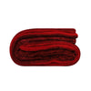 Maroon Ribbed Sherpa Single Bed Duvet Cover