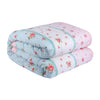 220 GSM Oceanic Pink Rose Printed Reversible Double Bed Comforter