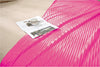 Pink Ribbed Sherpa Single Bed Throw Blanket