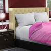 Pink Ribbed Sherpa Single Bed Duvet Cover