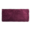 Purple Ribbed Sherpa Single Bed Throw Blanket