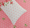 Pink Polka Double Bed Bedsheet with 2 Pillow covers