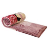 Pink Rose Double Bed 2 Ply Blanket