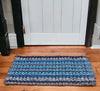 Blue Microfiber Door Mat 30X46 Cm