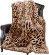 Leopard Double Bed 2 Ply Blanket