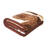 Flora Sepia Double Bed 2 Ply Blanket