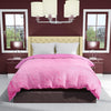 Pink Ribbed Sherpa Single Bed Duvet Cover