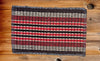 Red Microfiber Striped Door Mat 30X46 Cm