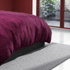 Ribbed Purple Double Bed Quilt