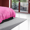 Pink Ribbed Sherpa Single Bed Duvet Cover