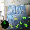 Dino Glow in the Dark All Season Blanket/Throw