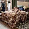 Leopard Double Bed 2 Ply Blanket