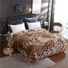 Leopard Double Bed 2 Ply Blanket