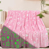 Pink Love Glow in the Dark All Season Blanket/Throw