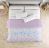 220 GSM Oceanic Pink Rose Printed Reversible Double Bed Comforter