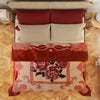 Red Rose Double Bed 2 Ply Blanket