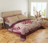 Pink Rose Double Bed 2 Ply Blanket