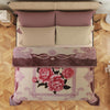 Pink Rose Double Bed 2 Ply Blanket