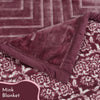 Reversible Solid Double Bed Mink Blanket
