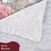 Faux Rabbit Fur 3ply Reversible Mink Blanket