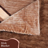 Faux Rabbit Fur 3ply Reversible Mink Blanket