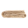 Beige Ribbed Sherpa Double Bed Throw Blanket