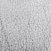 Grey Ribbed Sherpa Double Bed Duvet Cover